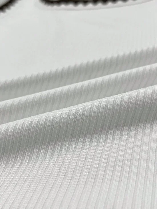 White Casual Colorblock Square Neck Sleeveless Slim Fit Women's Camisole T-Shirt - Picture 5 of 5